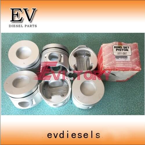 EV Engine cylinder liner kit for Hino J08C J08CT piston and piston ring cylinder sleeve
