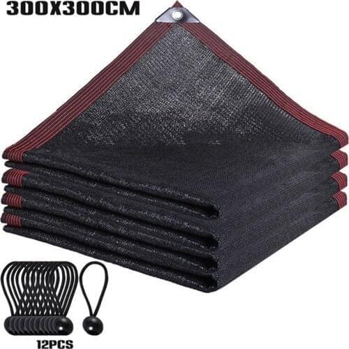 Pergola Cover Canopy Sun Shade Cloth Waterproof Netting Mesh with Grommets for Garden 90% Shade Fabric