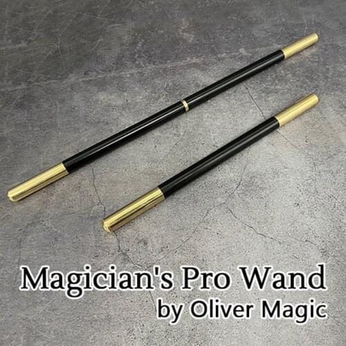 Magicians Pro Wand Multifunction Magic Tricks Stick Magician Wand with Copper Head Stage Props Gimmick Illusion Props