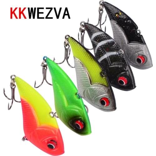 KKWEZVA 5Pcs Deep Diving Crankbait Soft Fishing Lures 13g/5cm Lifelike Wobblers With 6# Owner Hooks peche isca artificial VIB