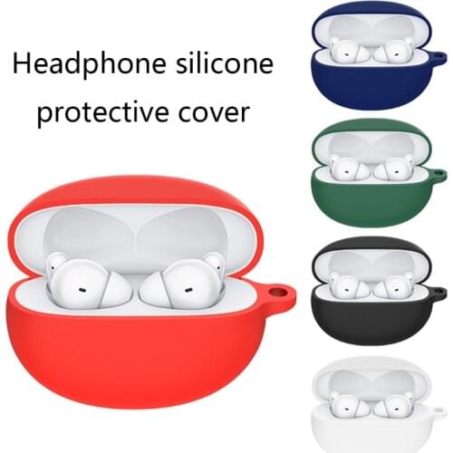 Soft Silicone Cover Compatible with -OPPO Enco Free 2 Wireless Earbud Charging Case Protective Dust-resistant Case