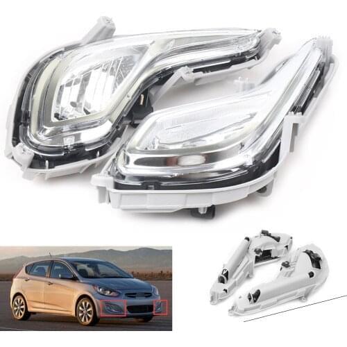 Front Left Right Bumper Fog Light Lamp For Hyundai Accent 2012 2013 2014 2015 2016 922011R010 HY2592139C 922021R000 HY2593139C