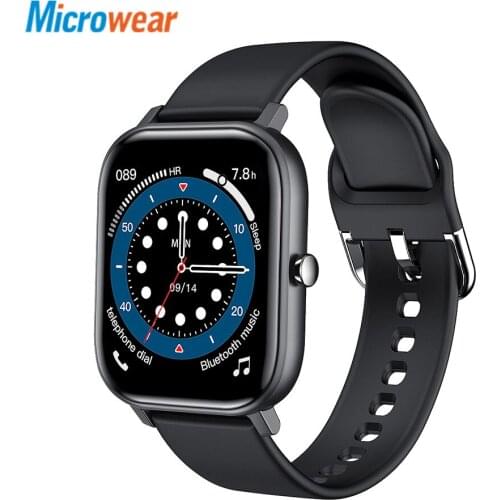 Microwear L18 Smart Watch BT Call 320*385 Heart Rate Blood Pressure Monitor Multi Sports Waterproof Smartwatch Men Women
