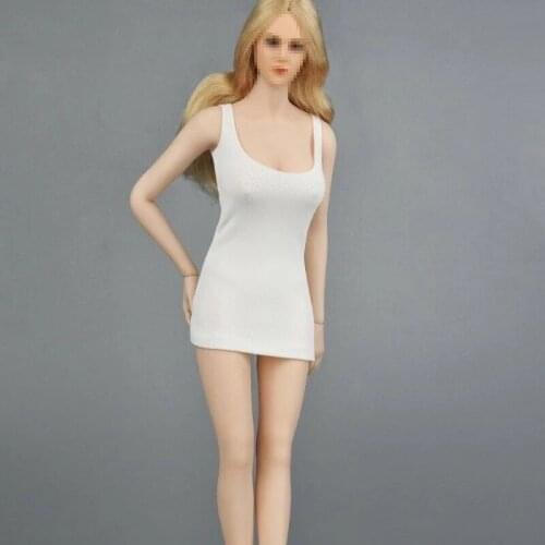 IN STOCK 1/6 Female Low Cut Short Dress Casual Skirt Fit 12'' Ph JO Figure