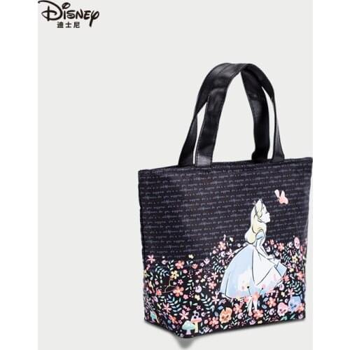 Disney Genuine Large Capacity Princess Waterproof Lunch Bag Lightweight Heat Insulation Bag Womens Fashion Handbag