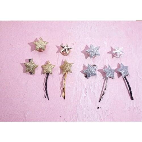 Bling sequin Lolita star hair pin hair side clip Hair Accessories Headwear Womens Headdress B955