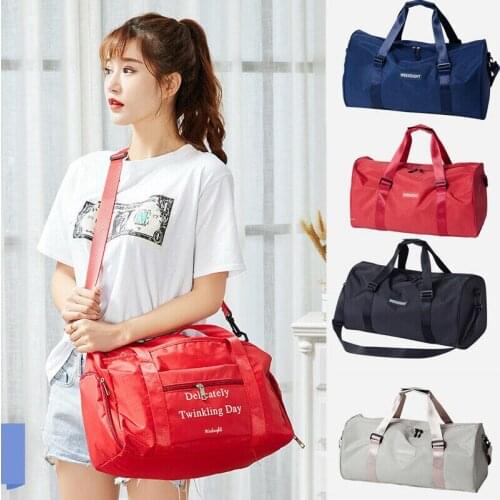 Womens Travel Bags Hand Luggage Handbag Sports Gym Shoulder Bag Weekend Duffel Pack /BY