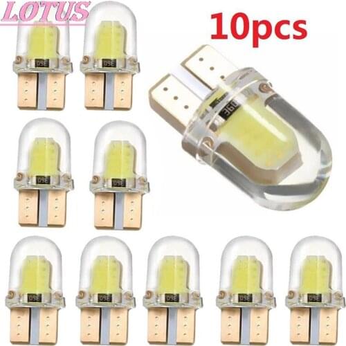 10PCS White Silicone Shell 3W COB LED Lights Car Width Light T10 Door Light Hotsale New