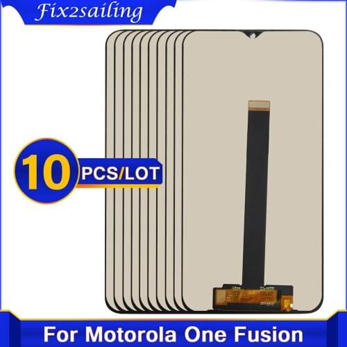 10PCS Test Original For Motorola Moto One Fusion LCD One Fusion Plus Display Touch Screen Digitizer For Moto One Fusion+ Display