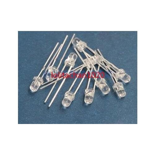 1000pcs/lot for 3mm Transparent LED 3mm Transparent Infrared 940nm 940 nm LED Light Emitting Diode Lamp Water Clear Bulb