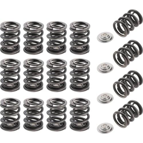 16x 85lb Dual Valve Springs Retainers Kit for Honda B Series B16 B16A B16A2