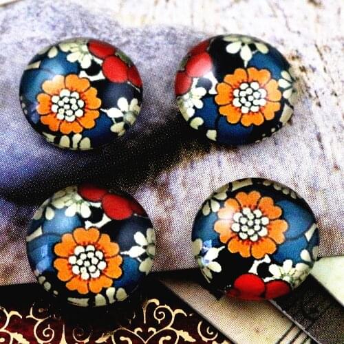 20pcs 12mm Handmade Photo Glass Cabochons E4-56