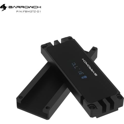 Barrowch 2280/22110 M.2 solid state hard disk aluminum alloy digital display cooling kit M.2 thermal conductive sheet FBM2TZ-01