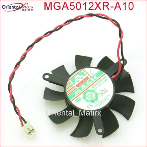 Free Shipping MAGIC MGA5012XR-A10 MGA5012XF-A10 0.19A 45mm 39*39*39mm Video Fan For NVIDIA Graphics Video Card Fan 2Pin