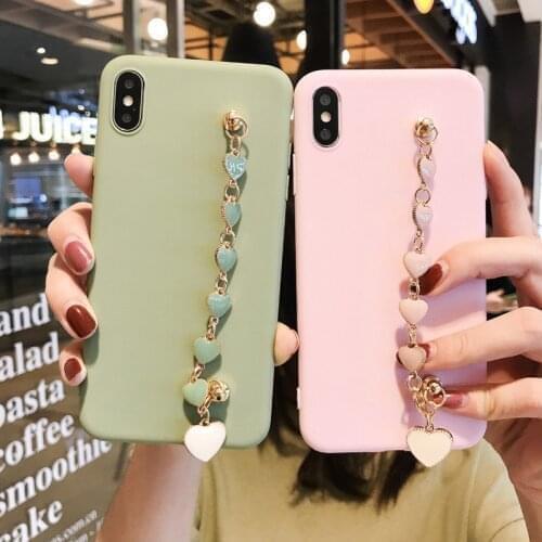 Cute Heart Love Wristband soft phone case For Samsung Galaxy A50 A70 A30S A20E A10 A40 A80 A90 5G A01 A21S A31 A41 A51 A71 Cover
