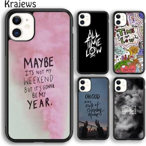 Krajews ALL TIME LOW Rock Logo soft Phone Case Cover For iPhone 5s SE 2020 6s 7 8 plus X XS XR 11 12 mini pro max coque Shell