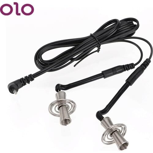 OLO Electric Shock Attachment Clitoris Clip Steel Wire Spiral Breast Massager Nipple Clip Sex Toys For Women