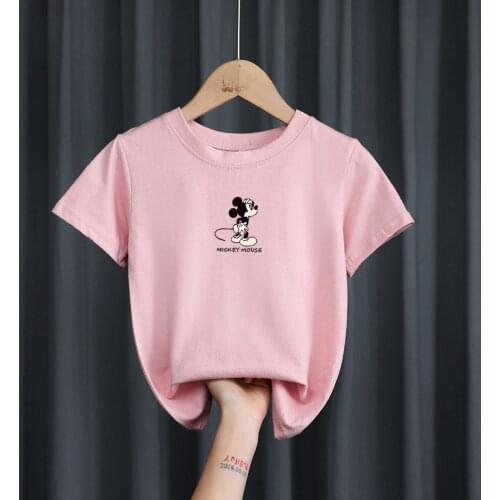 New Summer Cartoon Print Children T-shirt Boys Short Sleeve O-neck T Shirts Toddler Girl Casual Half Sleeve Tshirt Kids Clothing