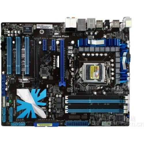ASUS P7P55D original motherboard LGA 1156 DDR3 for i5 i7 cpu 16GB USB2.0 SATA2 P55 Desktop motherboard Free shipping