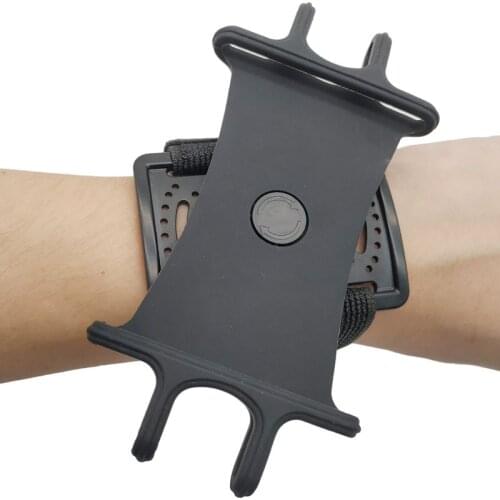 Running Wrist Band Phone Bracket Running Cycling Arm Band Holder Rotatable Silicone Wrist Strap Bracket Stand running accessorie