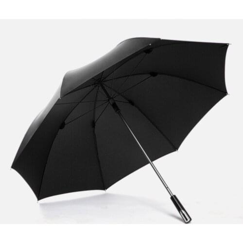 Black Umbrella Automatic Long Handle Harness Outdoor Umbrella Wind Resistant Strong Patio Paraguas Grande Umbrellas BG50US