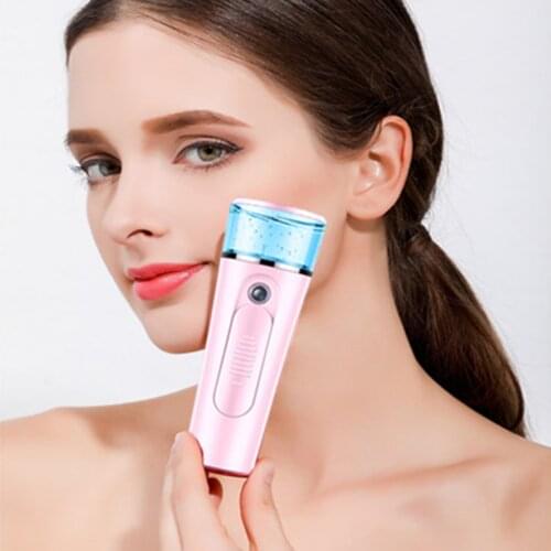2in-1 Handheld Mist Sprayer Portable Facial Steamer Sprayer USB Rechargeable Hydrating Skin Power Bank Sprayer Beauty Instrument