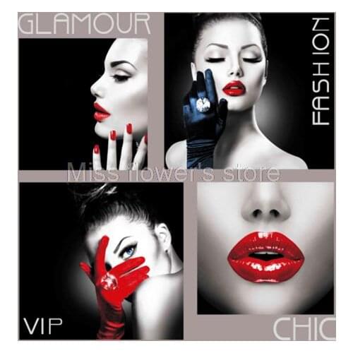 Sexy Girl Flaming Lips Shower Curtain Bathroom Waterproof Mildewproof Polyester Fabric With 12 Hooks 180cm*180cm