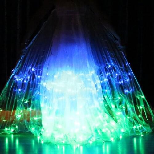 Led Isis Wing Belly Dance Gleamy Performance Dancing Costumes Egypt Wings