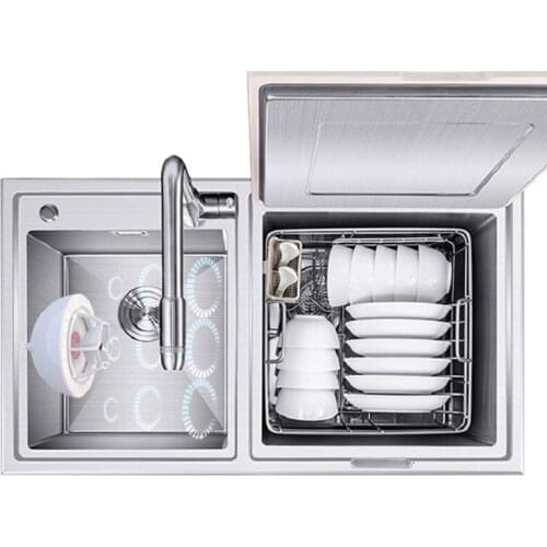 Mini Kitchen Ultrasonic Dishwasher Household Small Automatic Lazy No-install Cleaning Machine Portable Home Fruit Washing Tool