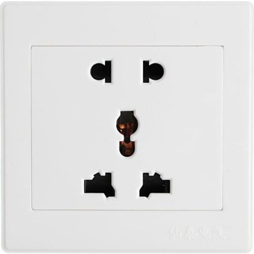 Universal 5 Hole Electric AC Power Outlet Panel Plate Wall Charger Dock Socket On Sale
