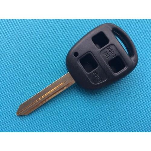 1Pcs Replacement Key Cover Shell For Toyota Yaris Carina Avensis etc. 3 Buttons Remote Case Uncut Toy47 Blade Car Accessories