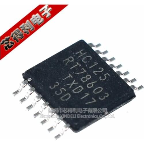 10pcs/lot Original SMD 74hc125pw TSSOP-14 Logic Chip Buffer/Line Driver