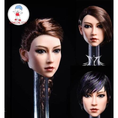 3 Types YMTOYS 1/6 Asian Girl Head Sculpt YMT020 for 12 Inches Seamless Body Figure