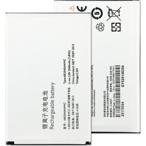 For PHILIPS S398 S 398 CTS398 S399 AB2040AWMC Battery 2040mAh Mobile Phone Replacement Battery