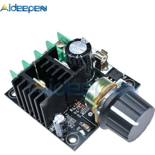 DC 12V-40V 10A 400W Auto PWM DC Motor Speed Controller Module Volt Regulator Dimmer 3KHz Frequency With Knob Switch 24V 32V