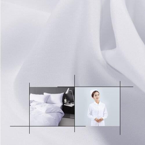 Free Shipping 1m*1.5m 58" Wide Peach Skin Fabric Dress For Nurse And Doctor Pillow White Fabric