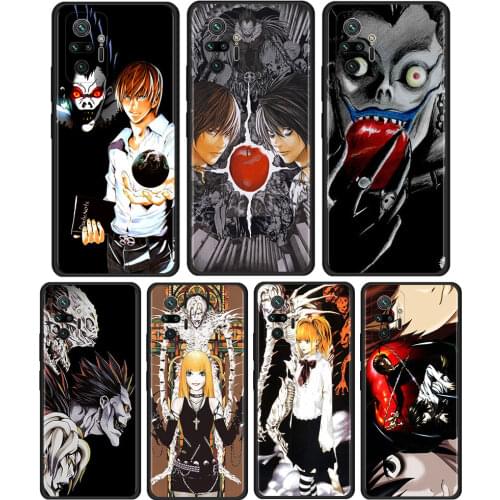 Death Note Cover For Xiaomi Redmi Note 9S 9 8 9T 7 8T 10 Pro Max 5G TPU Cell Phone Case Black Soft Shell Coque Capa