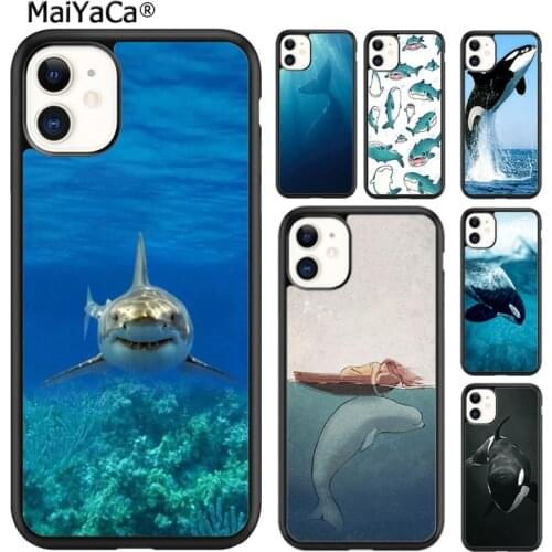MaiYaCa Killer Whale Orca Under Water Phone Case For iPhone SE 6s 7 8 plus X XR XS 11 12 pro max Samsung Galaxy S8 S9 S10 shell