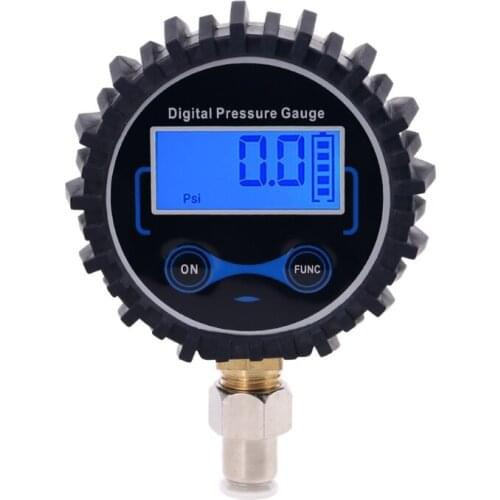 Digital Pressure Gauge with Straight Plug fitting 6mm OD Hose Tube Connector