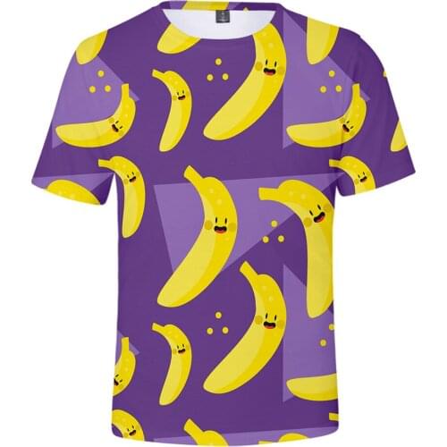 New Fashion Fruit T shirt Men/Women Summer Fashion Casual Hip Hop T-shirt 3D Print Fruit Mens T-shirts Short Sleeve Tees