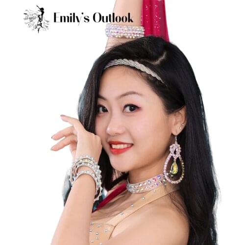 Boho Head Chains Sparking Rhinestone Fashion Headband Jewelry for Women Belly Dance Costume Accessory