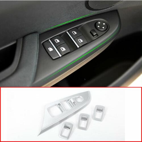 Chrome For BMW X3 F25 12-17 X4 F26 14-17 Door Window Switch Frame Cover