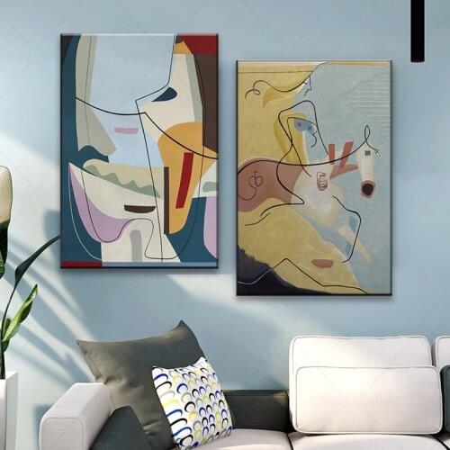 Picasso ​Famous Abstract Painting Line Art Canvas Poster Print Minimalist Wall Art Pictures for Living Room Nordic Home Decor