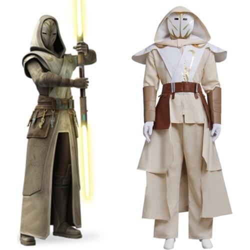 Star Wars Cosplay Star Wars Clone Wars Jedi Temple Guard Cosplay Costume Adult Mens Halloween Carnival Costume Cosplay