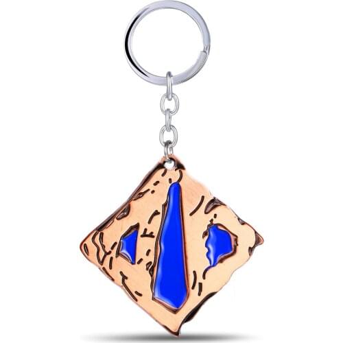 Hot Game DOTA 2 Flag Keychain Men Metal Alloy Dota 2 Key Chain Souvenirs For Women New Jewelry llaveros para hombre
