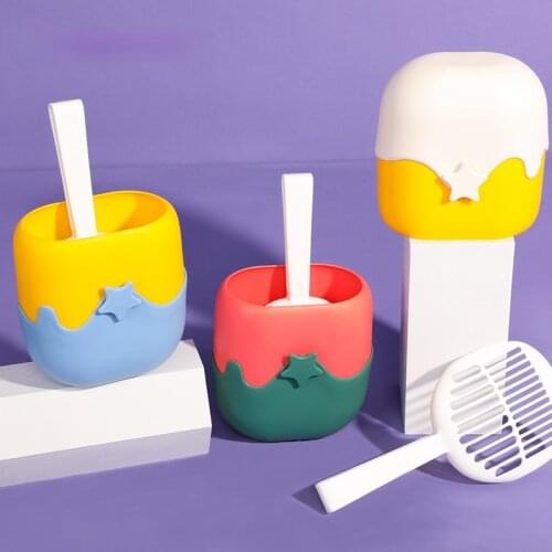 Cat Litter Scooper with Extra Waste Bags, Cat Scooper for Litter Box with Stand, A Nice Addition to cat Litter Tray and Box