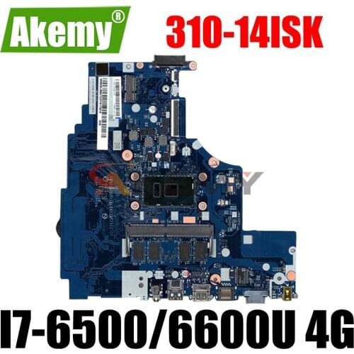 For Lenovo Ideapad 310-14ISK 510-14ISK Laptop Motherboard CPU:I7-6500/6600U RAM:4G UAM NM-A752 mainboard 100% fully tested