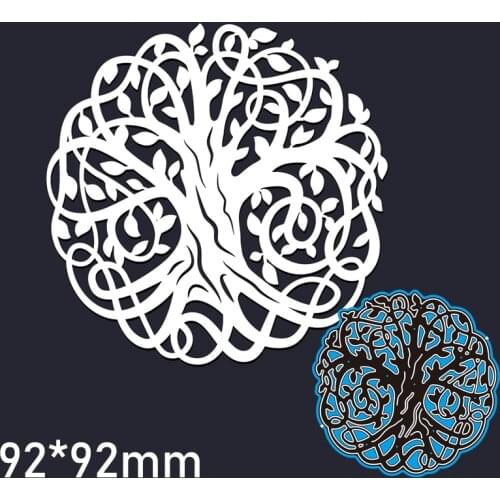 Metal Cutting Dies Branches New Scrapbook Paper Decoration Template Embossing DIY Paper Card Craft 92*92mm