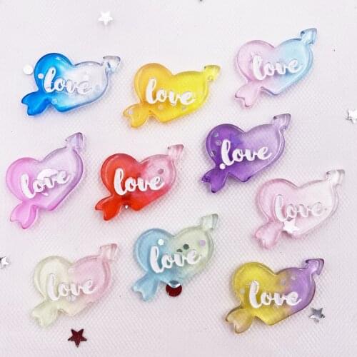Mix Colorful Love Cupids arrow Sheet Miniature Pattern Flatback Scrapbook Home Decor Craft Making Childrens Clip Accessories