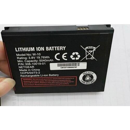 NEW 5040mAh/19.76Wh 3.8V W10 W-10 Replacement Battery For NETGEAR NightHawk M1 MR1100 battery with phone stander